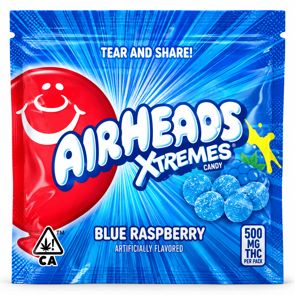 [500mg] Air Head Xtremes Bites Bluest Raspberry