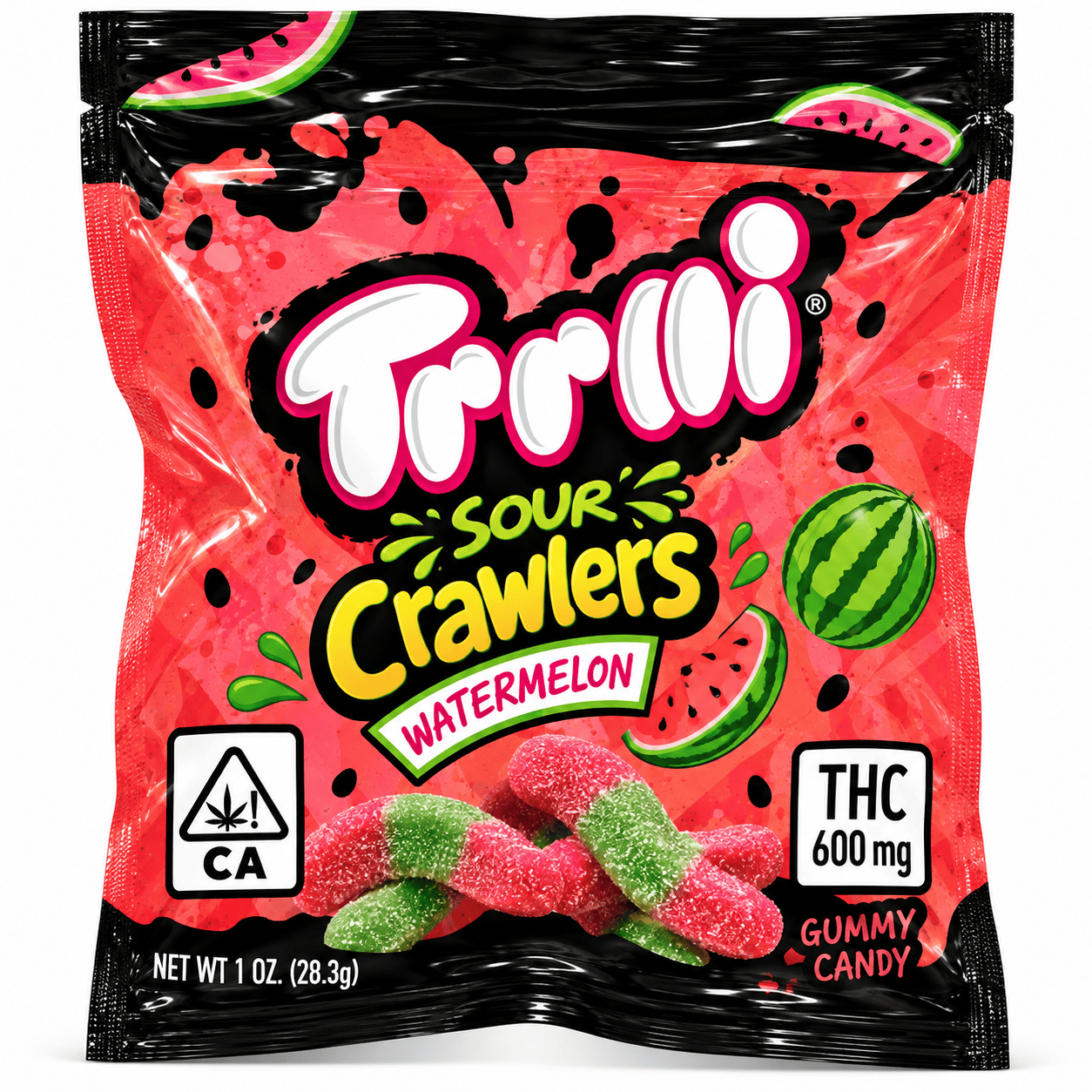 [600mg] Trolli Sour Watermelon Crawlers