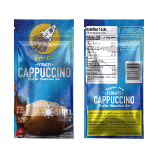 [1000mg] Higher Fire Shatter Chocolate Bar - Cappuccino - Sativa