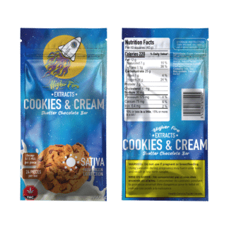 COOKIES AND CREAM SHATTER BAR - SATIVA - 1000 MGS