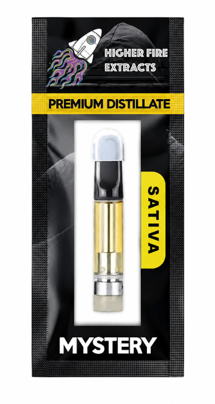 Photographie source: [1g] Higher Fire Cart – Mystery – Sativa