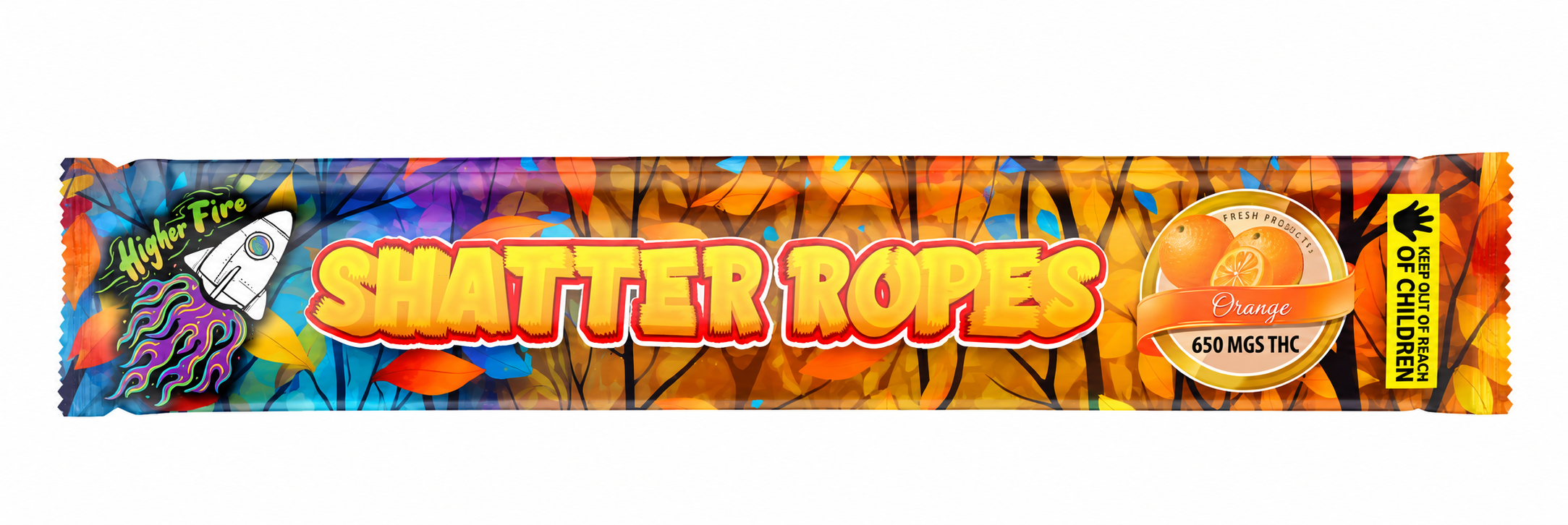 [650mg] Higher Fire Shatter Ropes - Orange