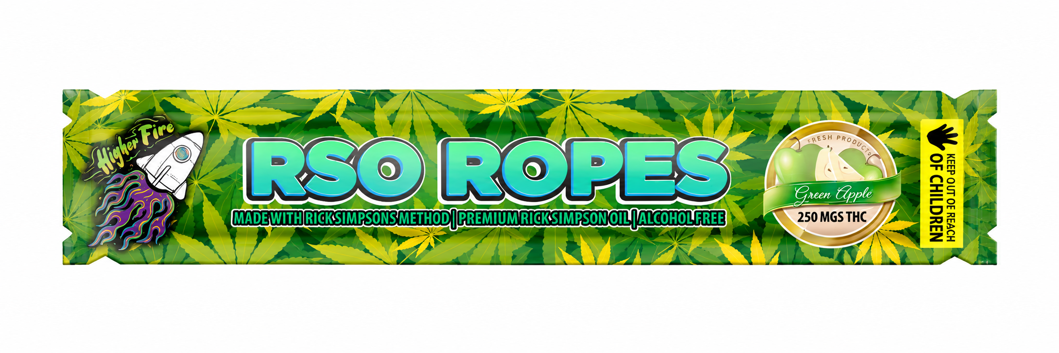Photographie source: [ ] Higher Fire Rso Rope – Green Apple