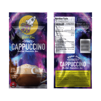 [2000mg] Higher Fire Shatter Chocolate Bar - Cappuccino - Indica