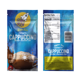 [2000mg] Higher Fire Shatter Chocolate Bar - Cappuccino - Sativa