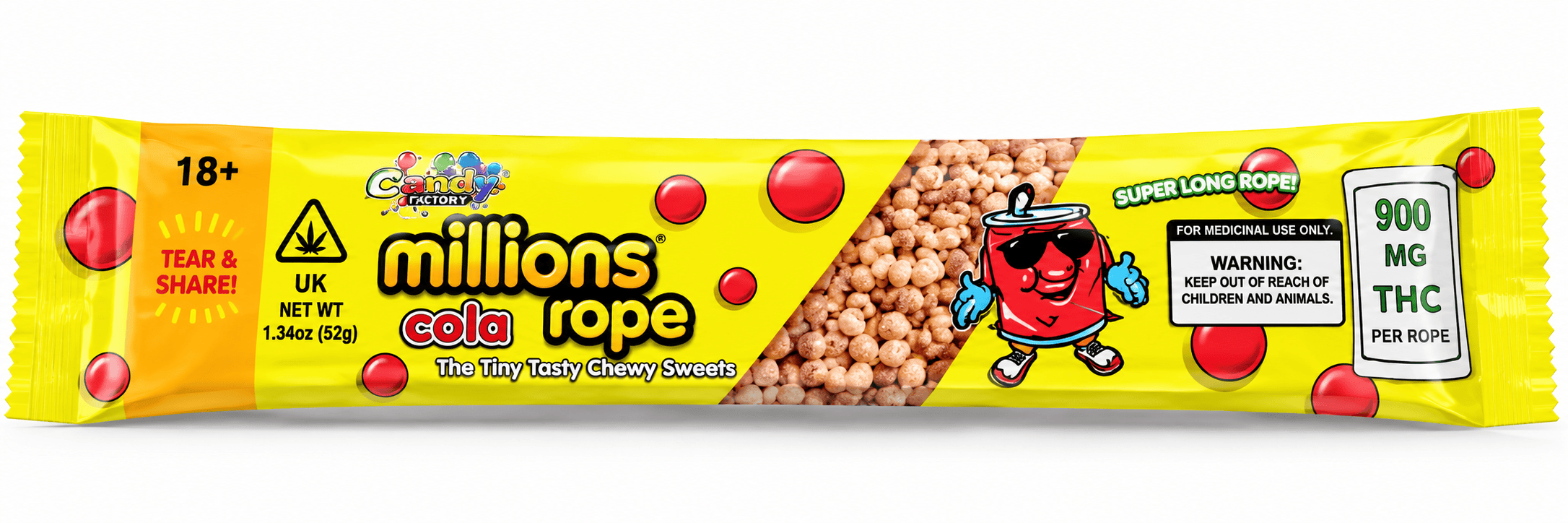 MILLIONS THC 800 Mgs Ropes – COLA