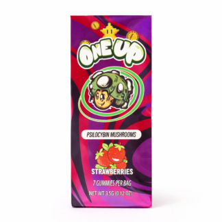 [3.5g] One Up - Chocolate Mushroom Bars - Strawberries