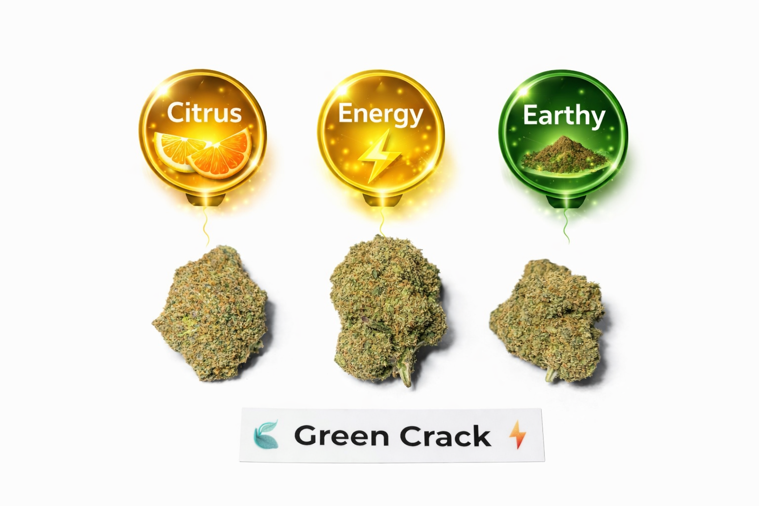 Photographie source: 💚⚡ GREEN CRACK ⚡💚 Type