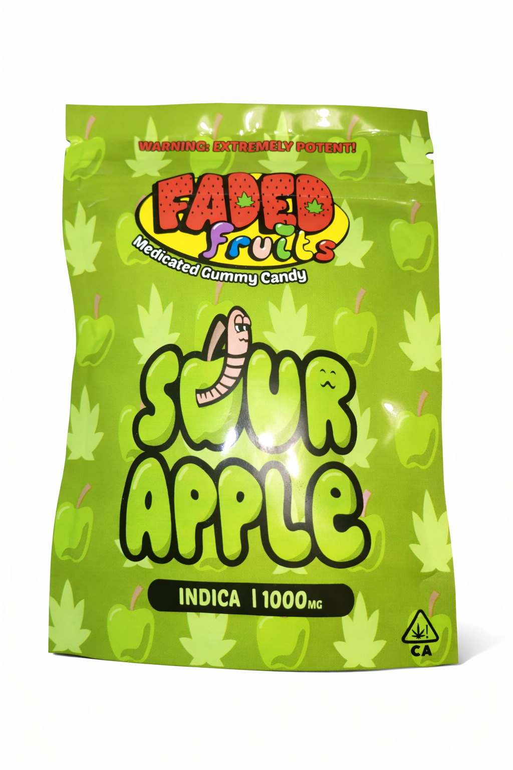🍏 FADED FRUITS — GREEN APPLE (INDICA) — 1000 MG THC