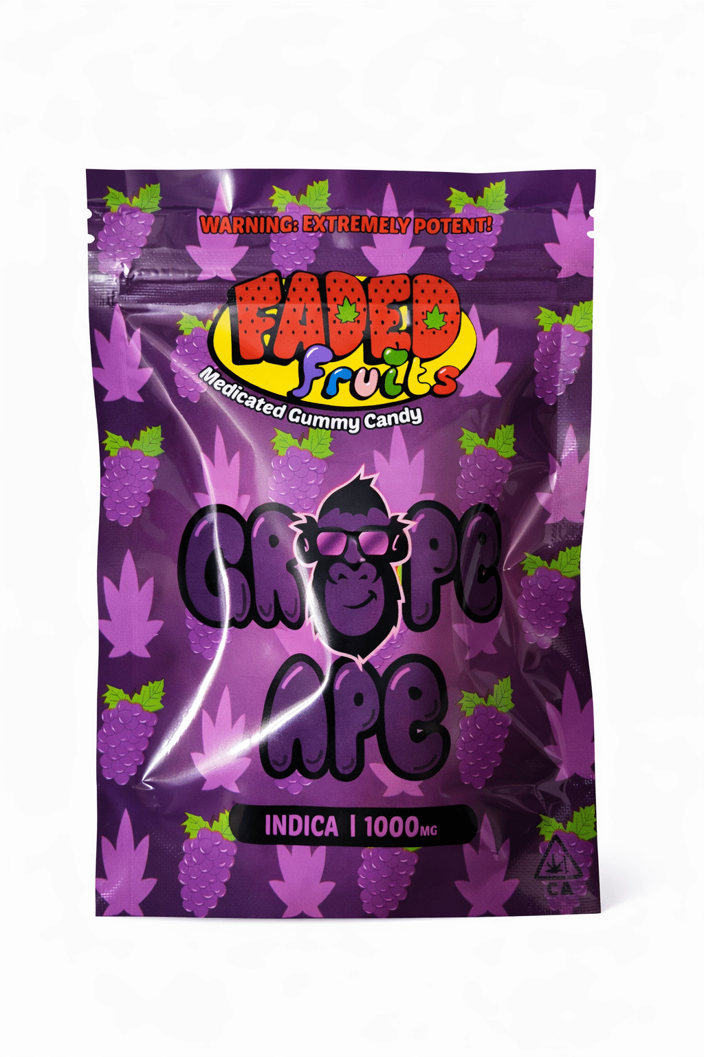 🍇 FADED FRUITS — GRAPE APE (INDICA) — 1000 MG THC