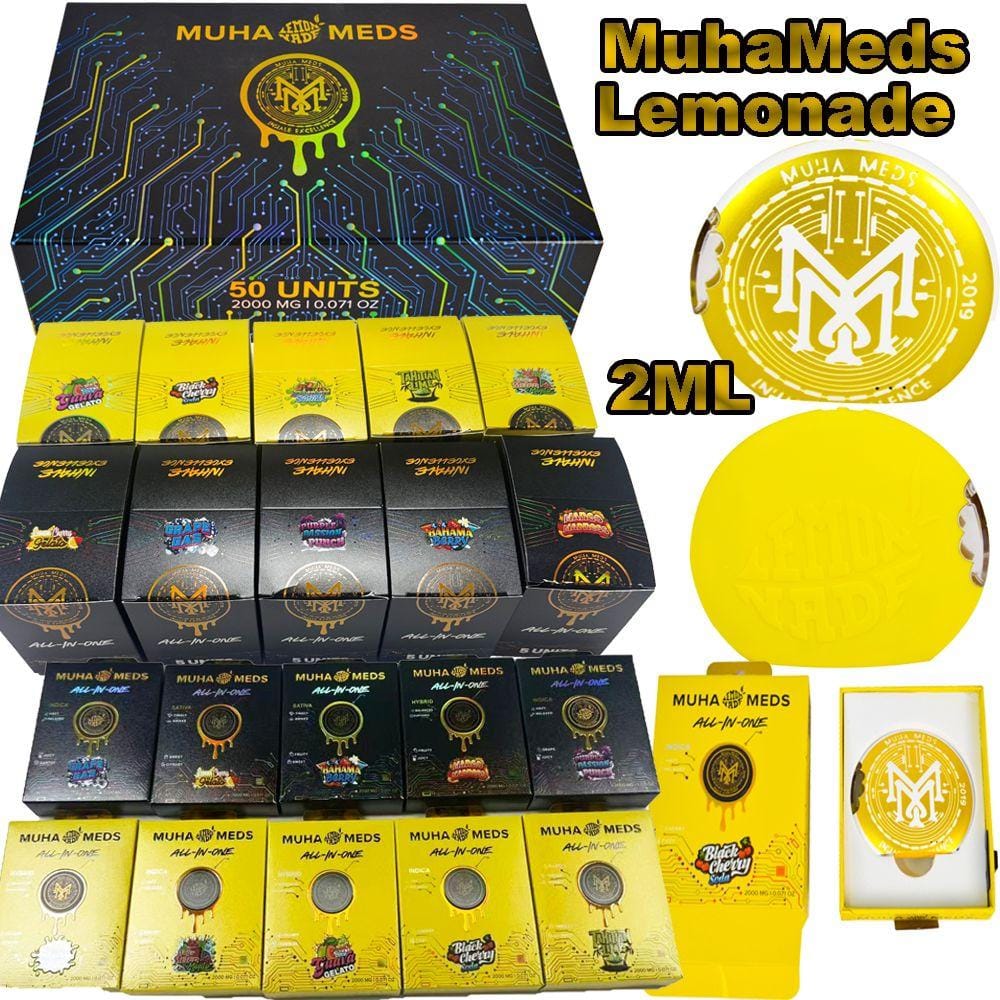 Muha Meds lemonade edition ,Disposable Vape,2 GRAMS