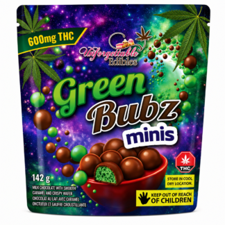 GREEN BUBZ MINIS - UNFORGETTABLE EDIBLES - 600 MGS