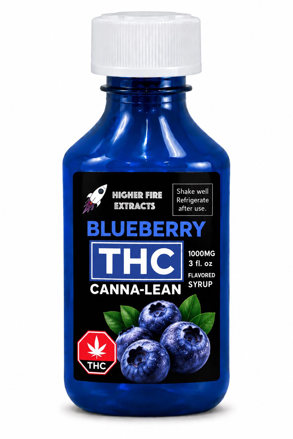 Source photograph: [ ] BLUEBERRY THC CANNA-LEAN