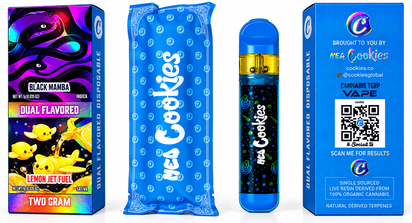 DISPOSABLE VAPE — BLACK MAMBA & LEMON JET FUEL