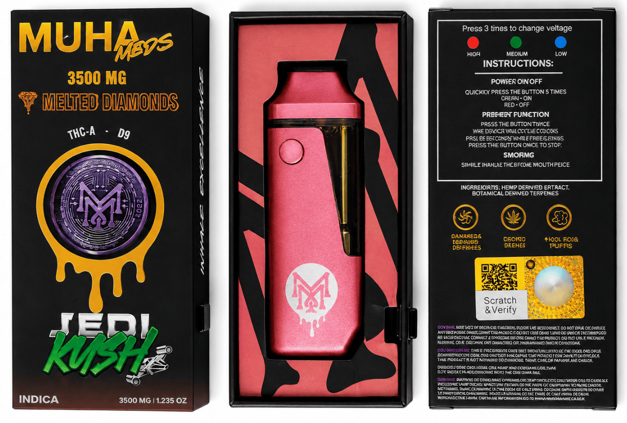 MUHA MEDS Jedi Kush Indica Melted Diamonds Disposable