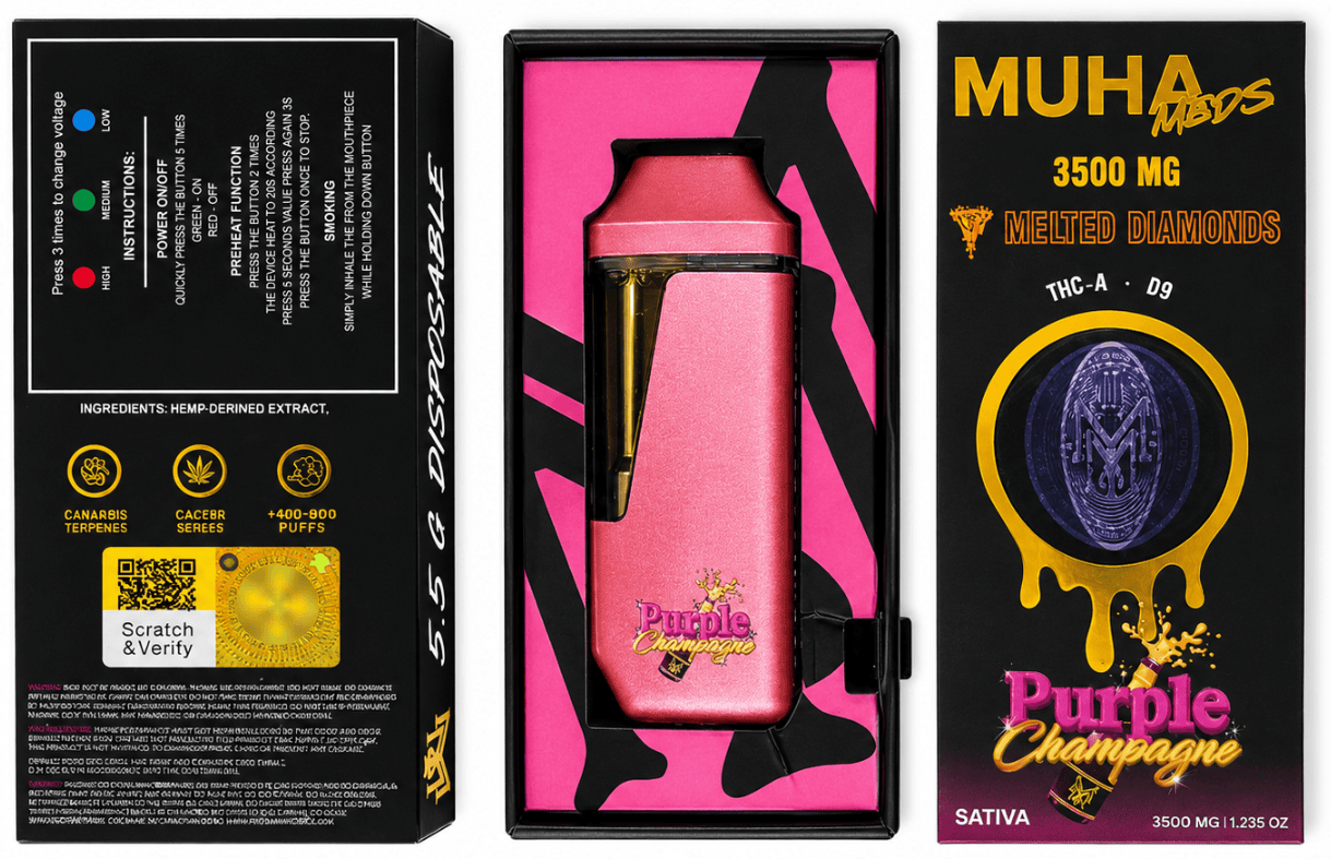 Muha Meds 3500MG Purple Champagnne