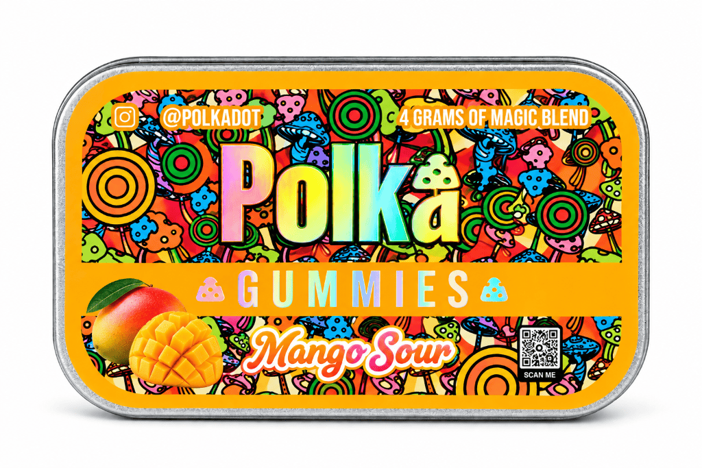Source photograph: 🥭 POKADOT MUSHROOM GUMMY CUBES